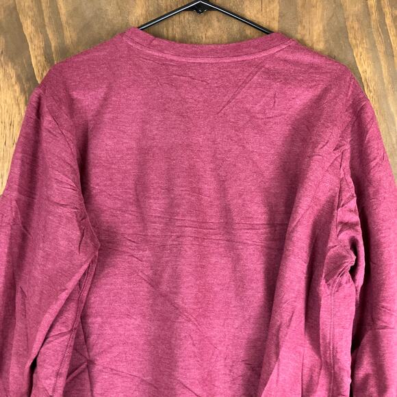 Eddie Bauer Womens Sweatshirt Maroon Crew Neck Fleece Pullover Long Sleeve XL - Picture 11 of 12